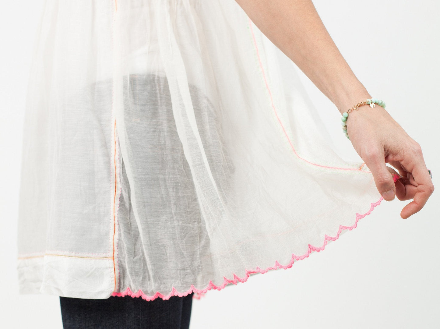 Babydoll Tank i Vit