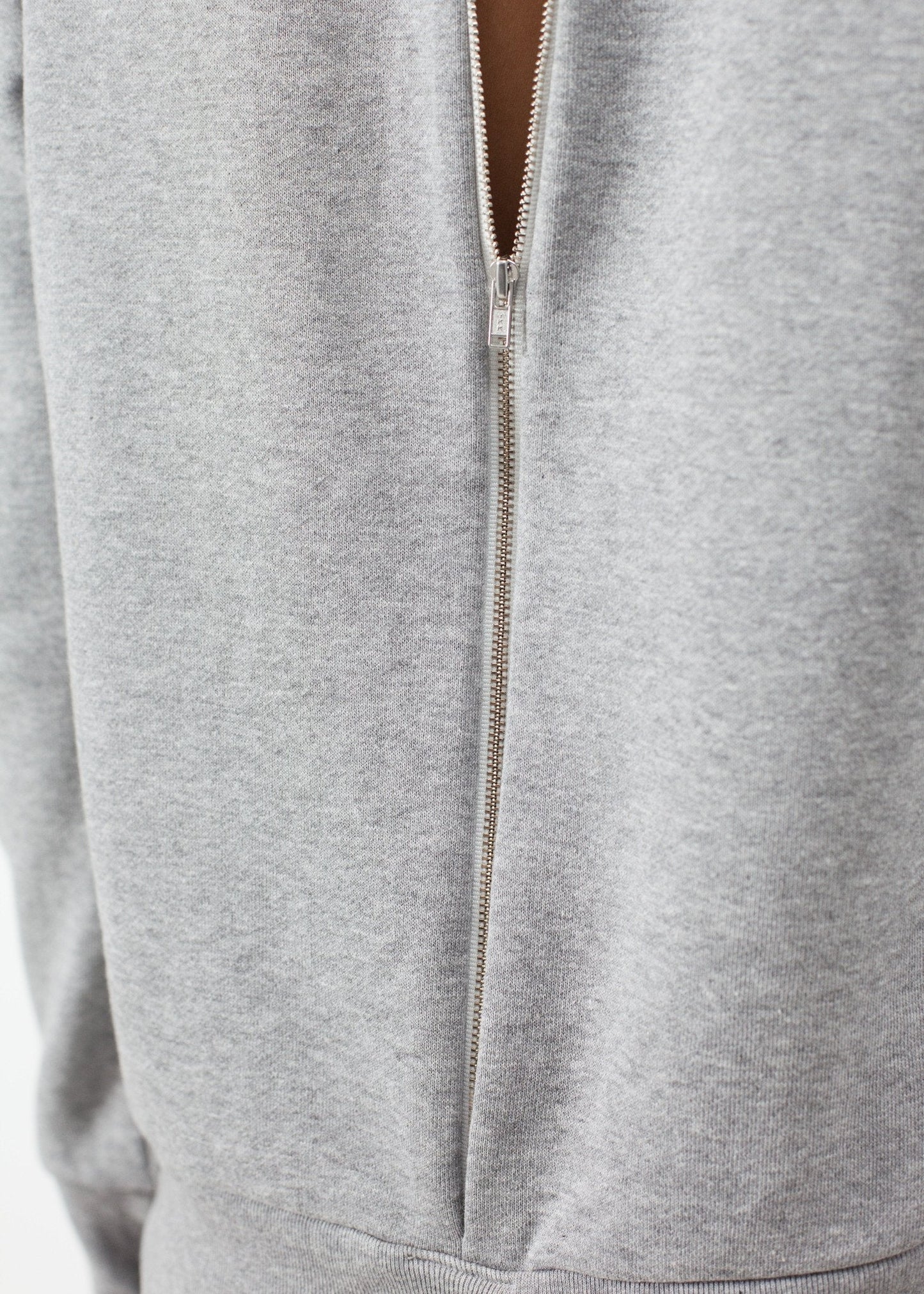 Felpa Loopwheeler in grigio
