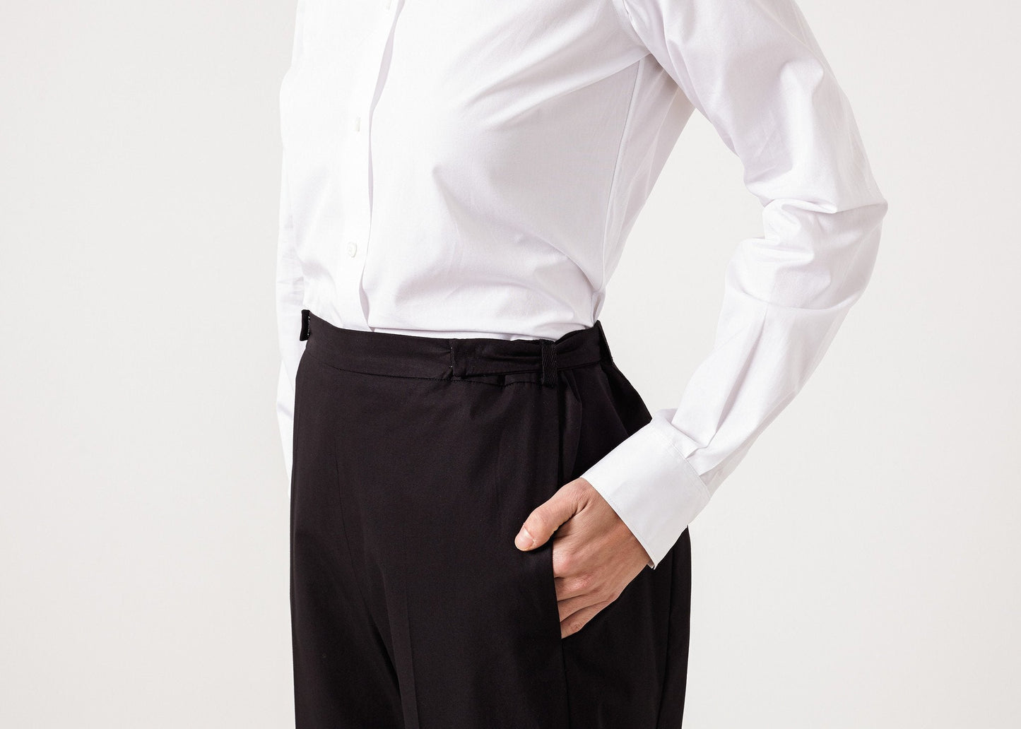Pantaloni corti larghi in nero