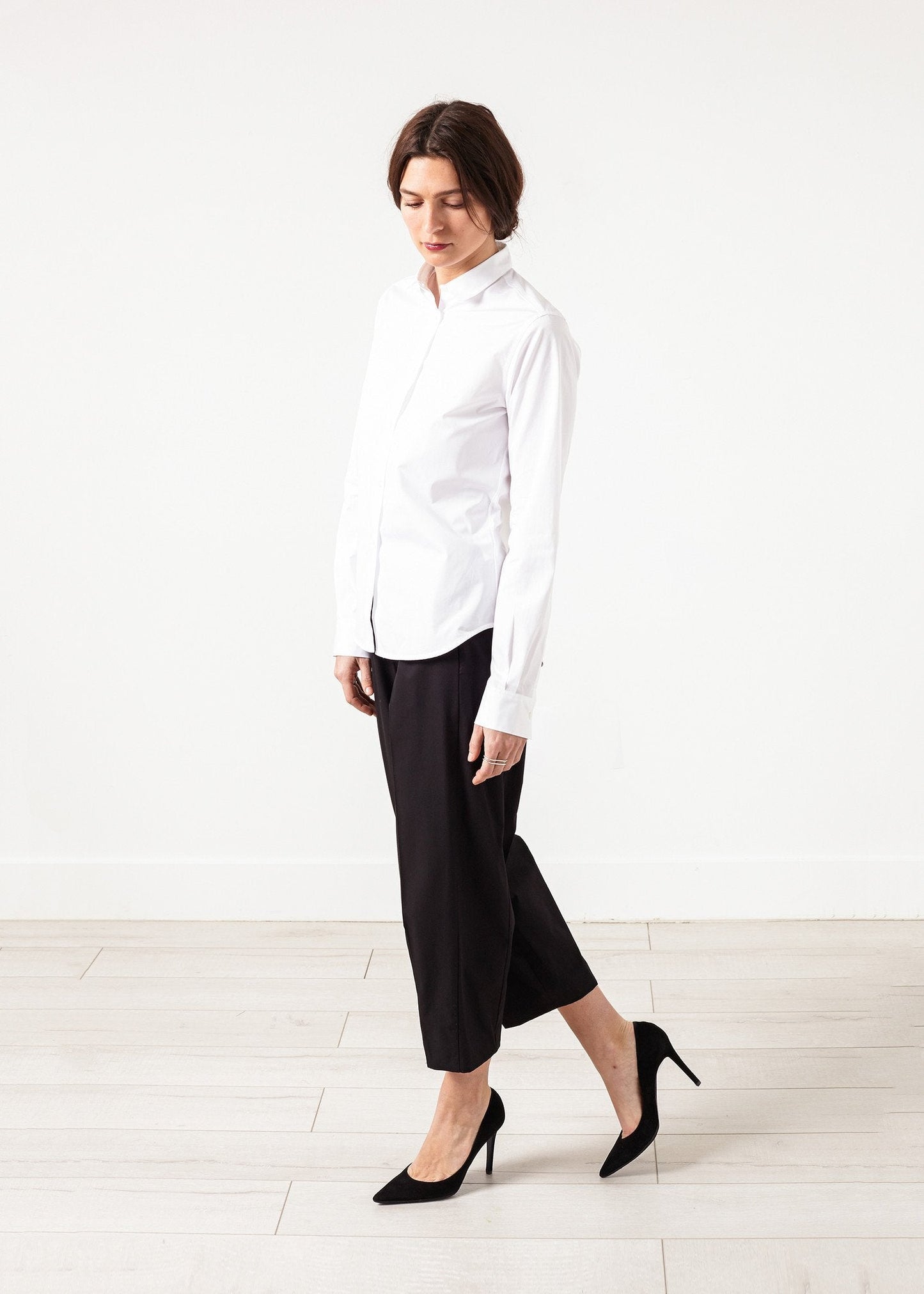 Pantaloni corti larghi in nero