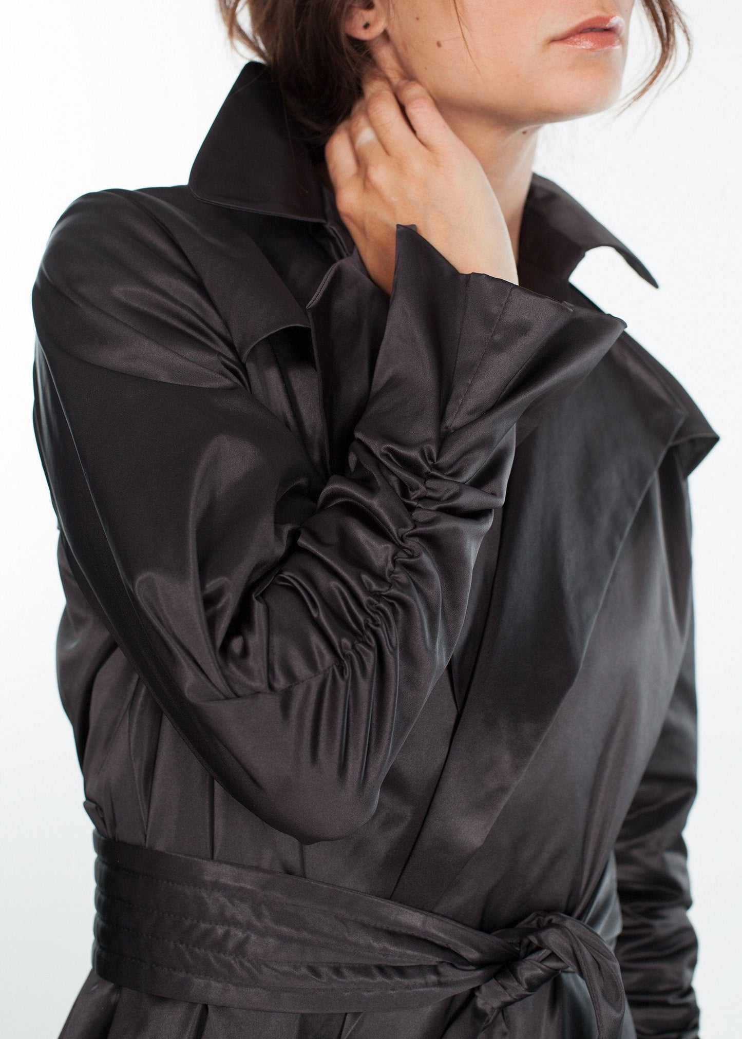 Trenchcoat in Schwarz 