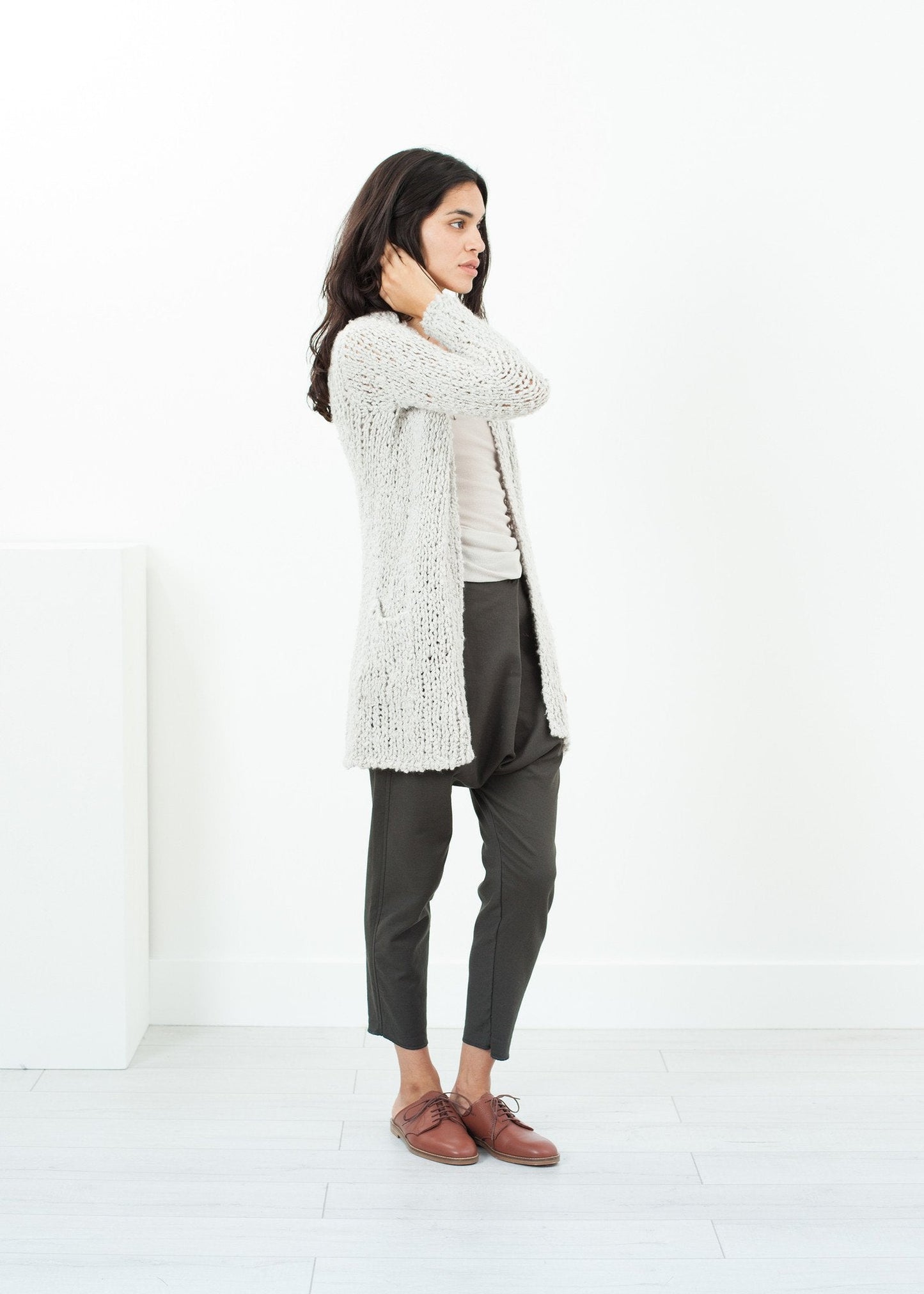 Bulk-Stitch-Cardigan in Cloud