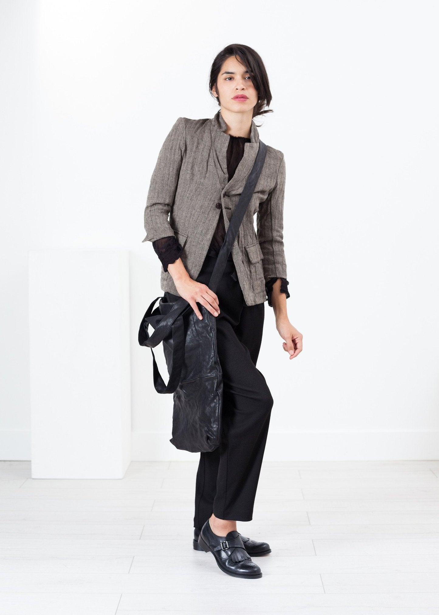 Hohe Tasche in Schwarz