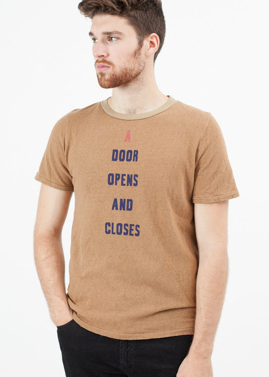 Camiseta vintage de seda en corcho