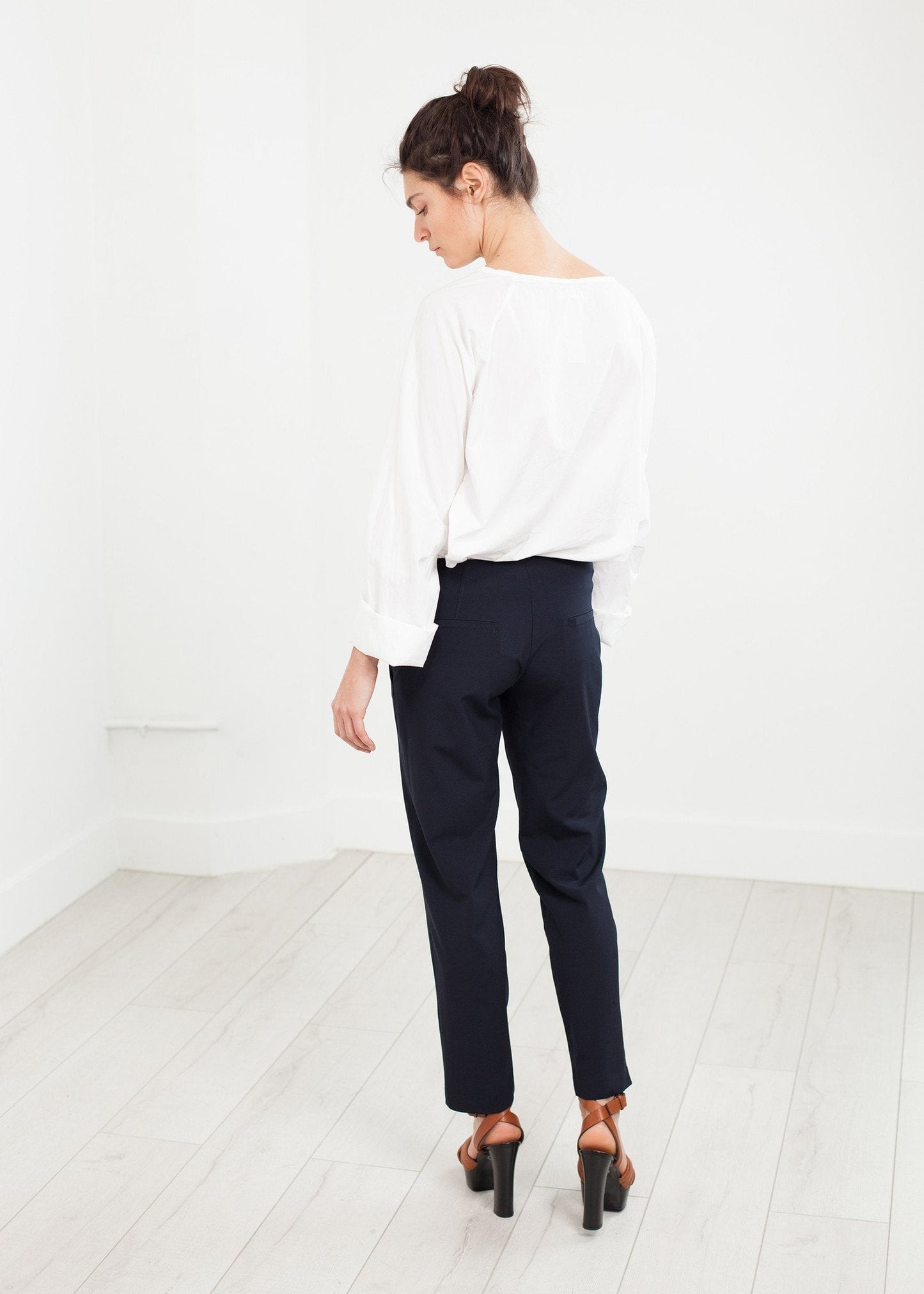 Patch Pocket Byxa i Marinblå