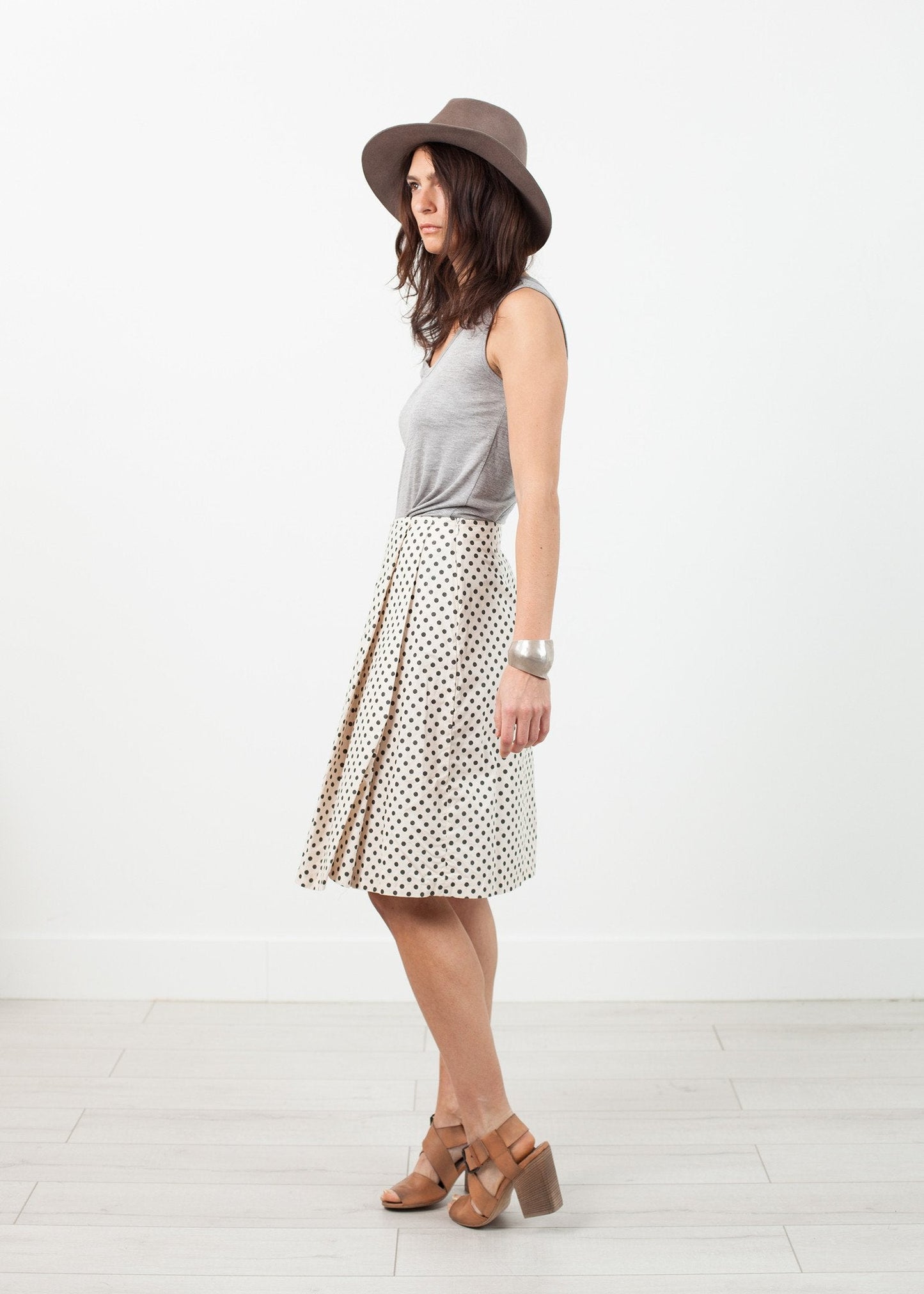 Falda Plisada Lunares Glitter