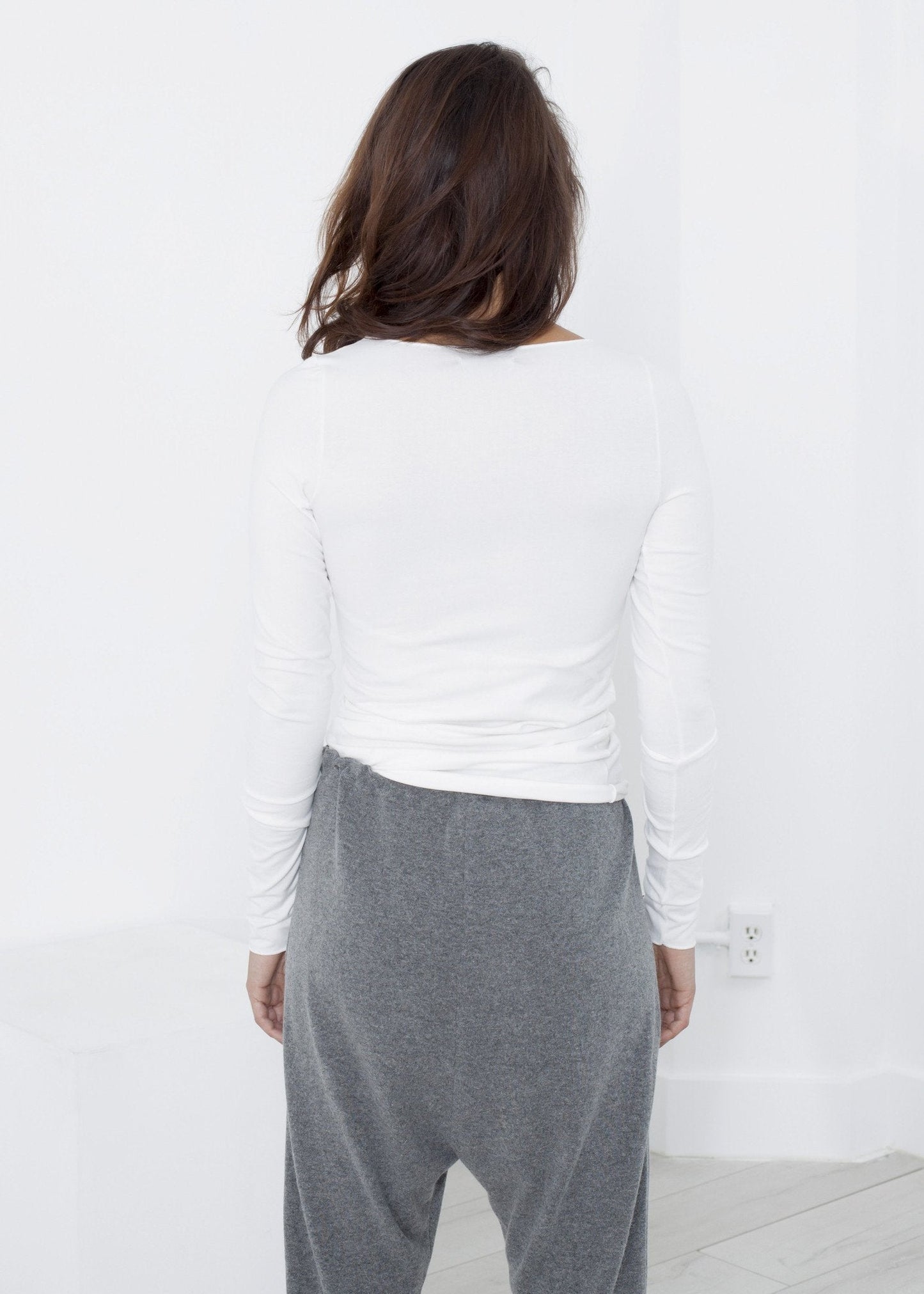 T-shirt elasticizzata al latte 