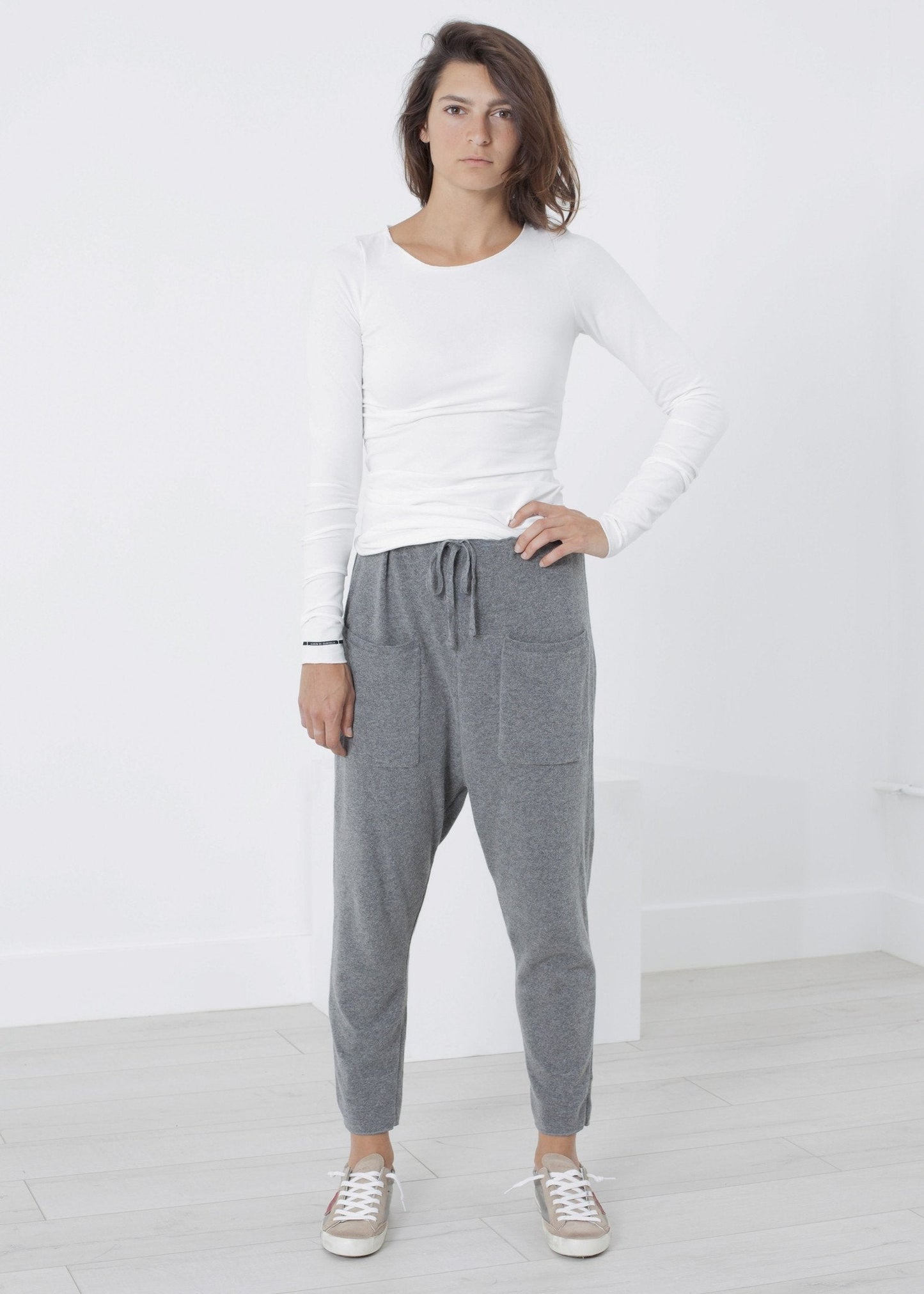 T-shirt elasticizzata al latte 