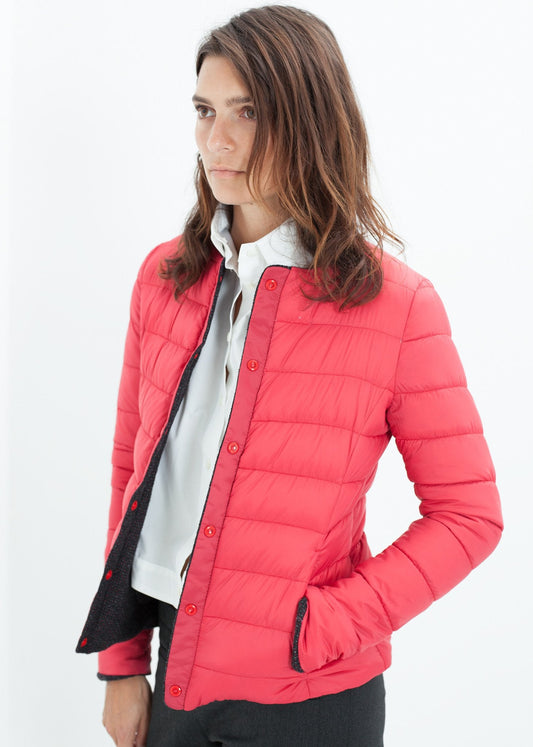 Chaqueta Reversible Camelia en Negro/Rojo