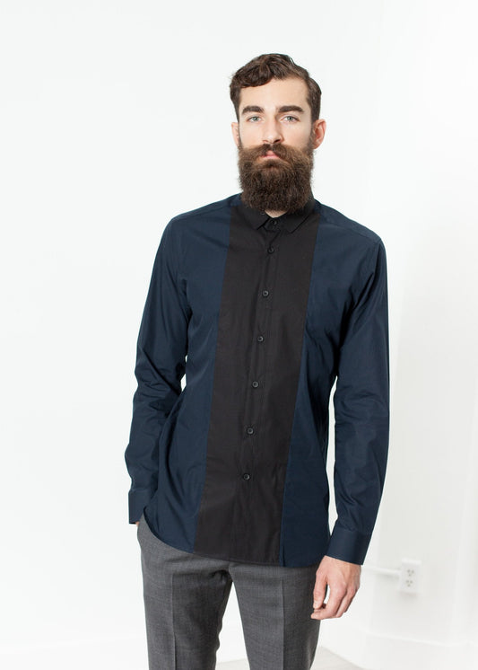 Camicia Camicia classica in blu marino