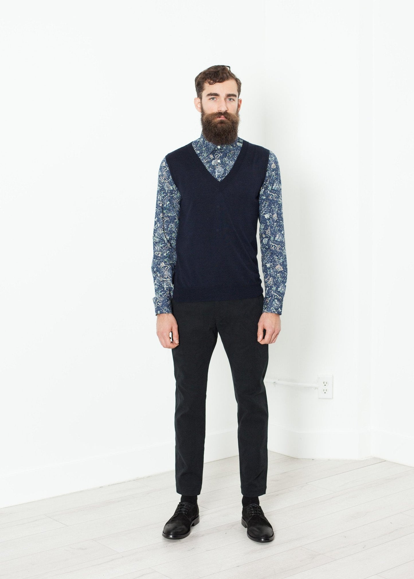 Chemise Slim Camicia en Celestial