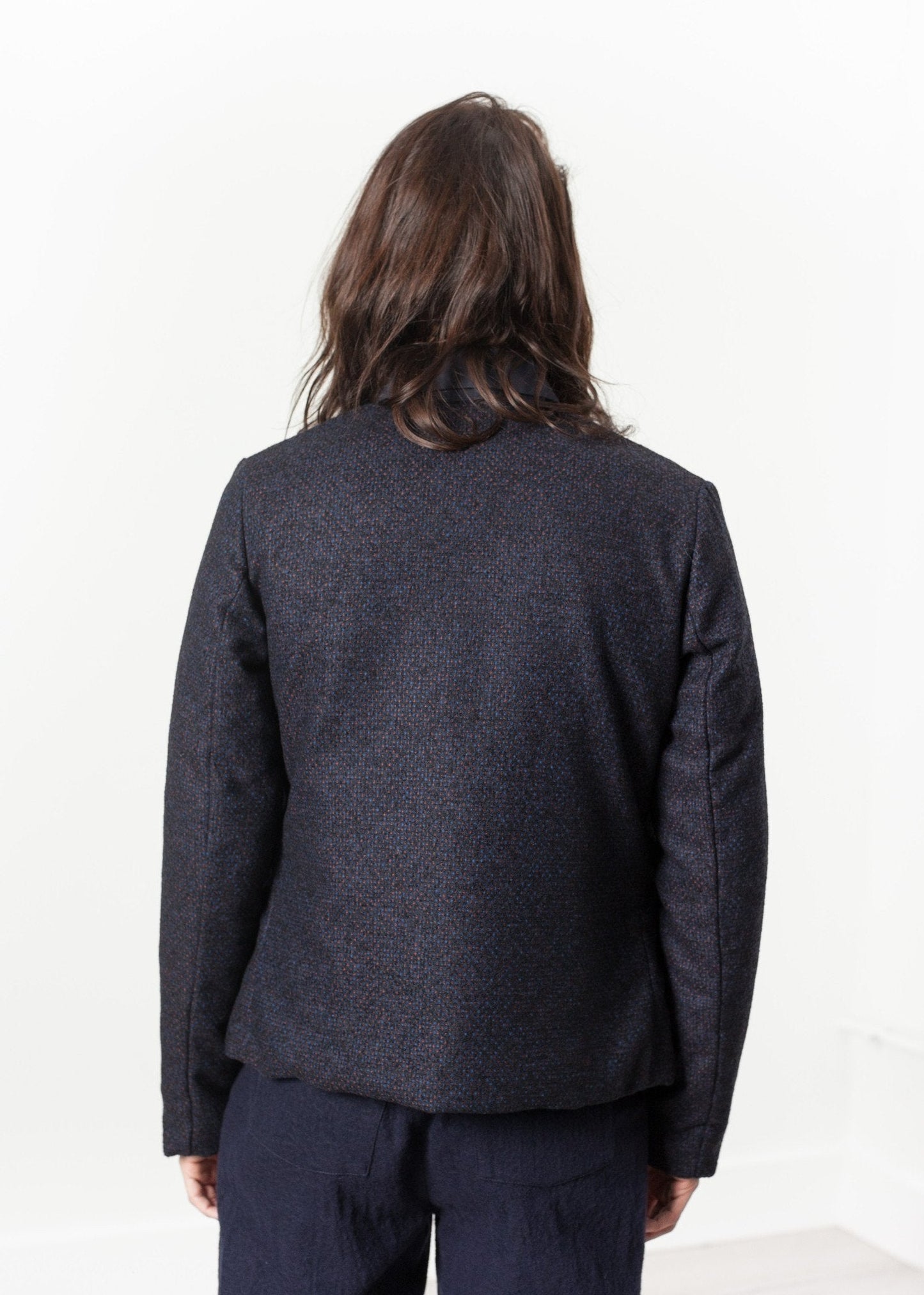 Chaqueta Camelia Reversible en Azul Marino/Azul