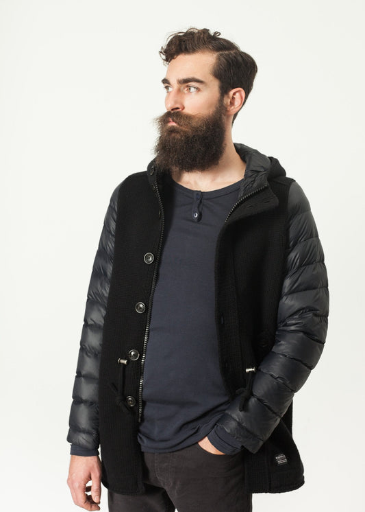 Parka con Capucha en Negro
