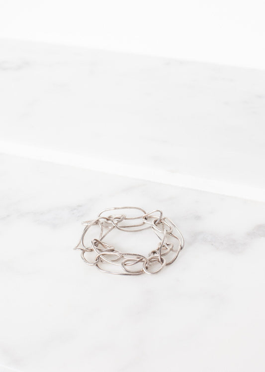 Pulsera 70 en Plata Bruñida