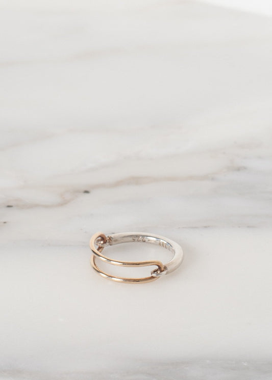 Anillo 76 en Oro Multi