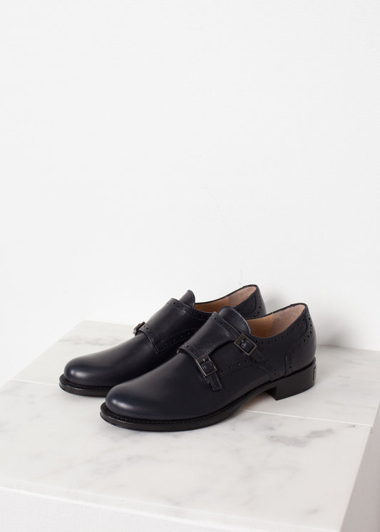 Zapato Hebilla en Azul Marino