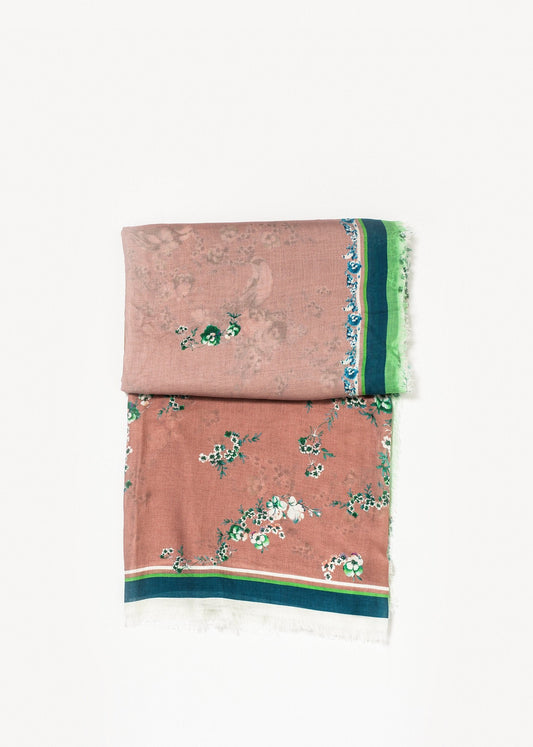 Kaschmirschal mit Blumenmuster