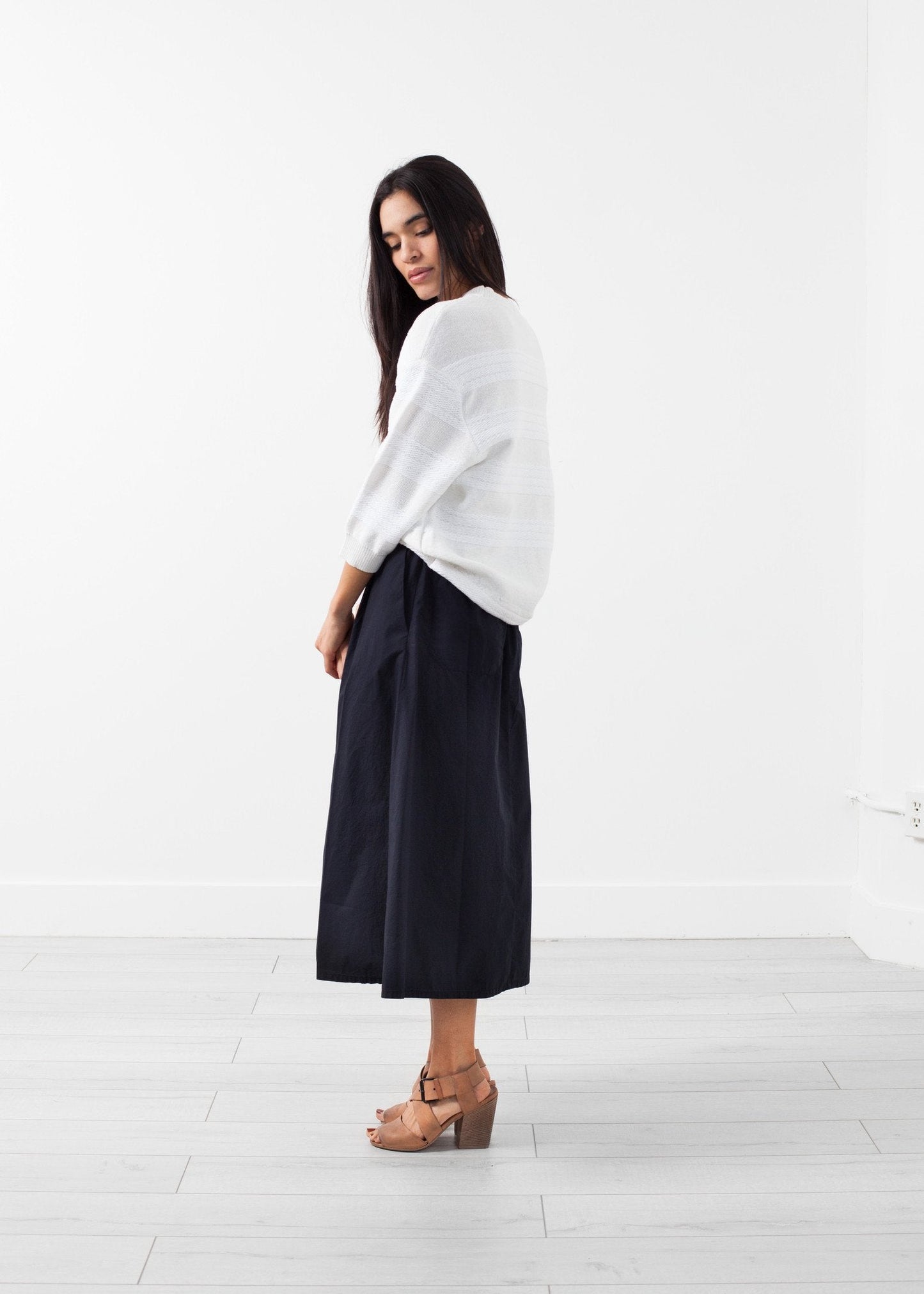 Maglione a righe larghe