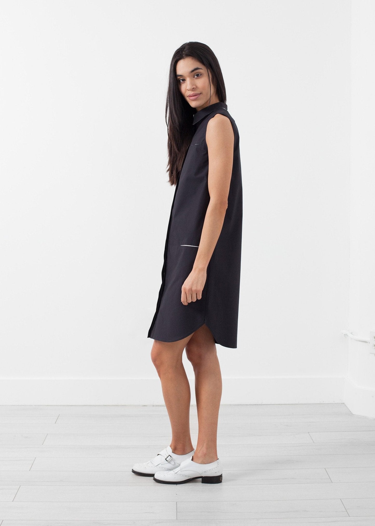 Ärmlös Hidden Pocket Dress