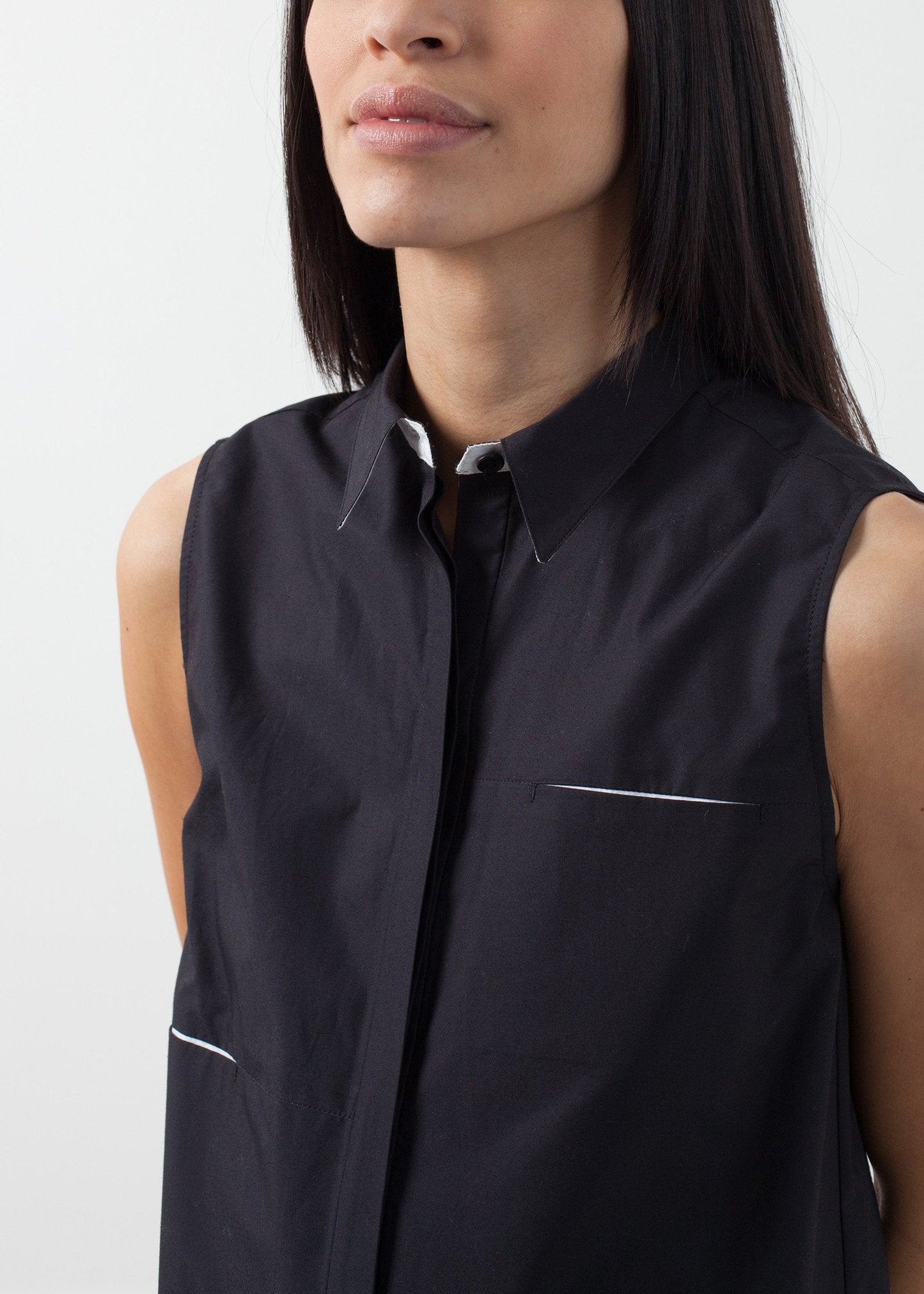 Ärmlös Hidden Pocket Dress