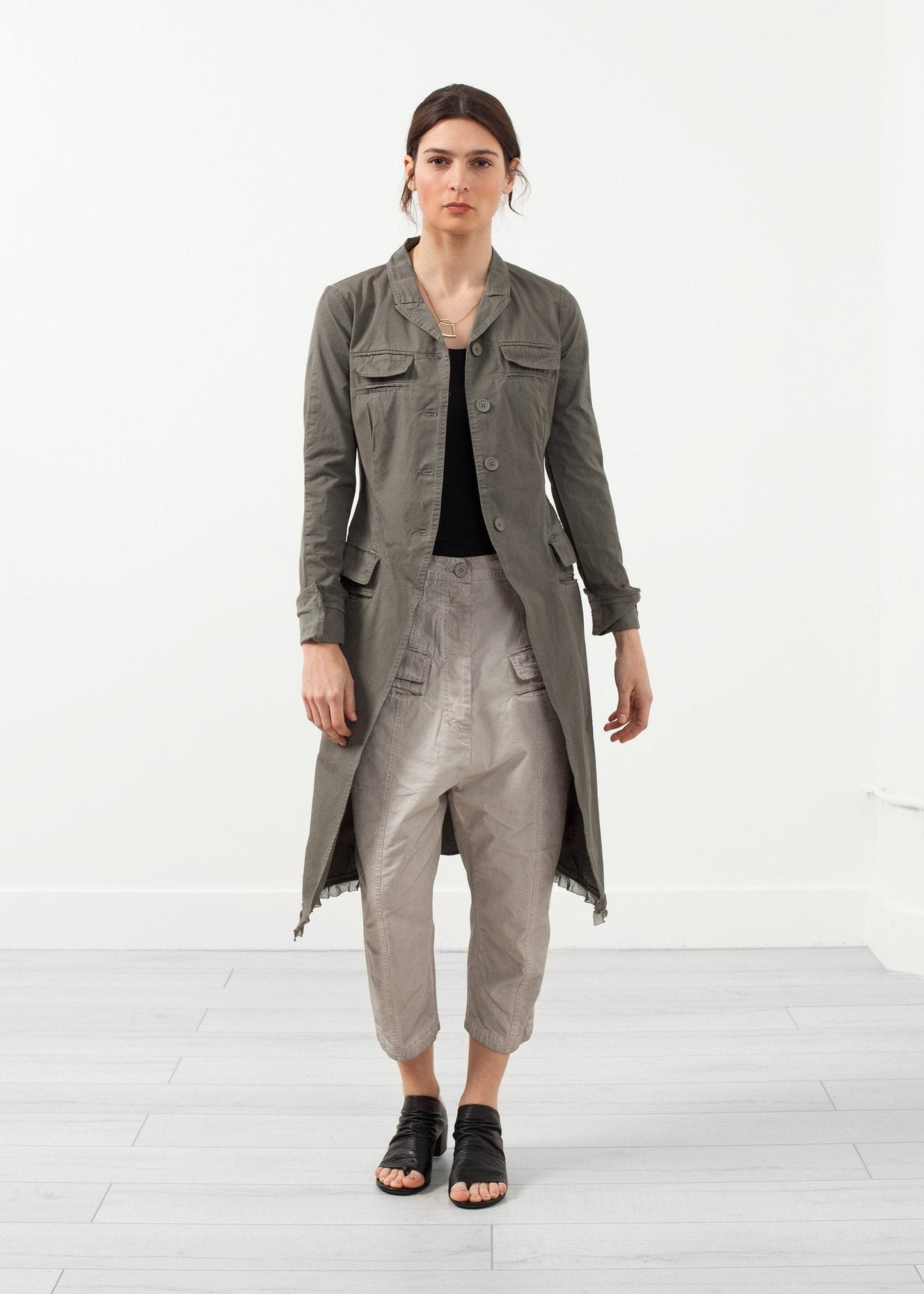 Lange Militärjacke