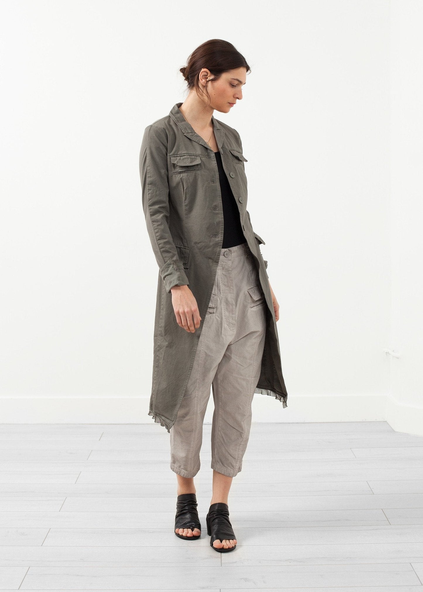 Lange Militärjacke