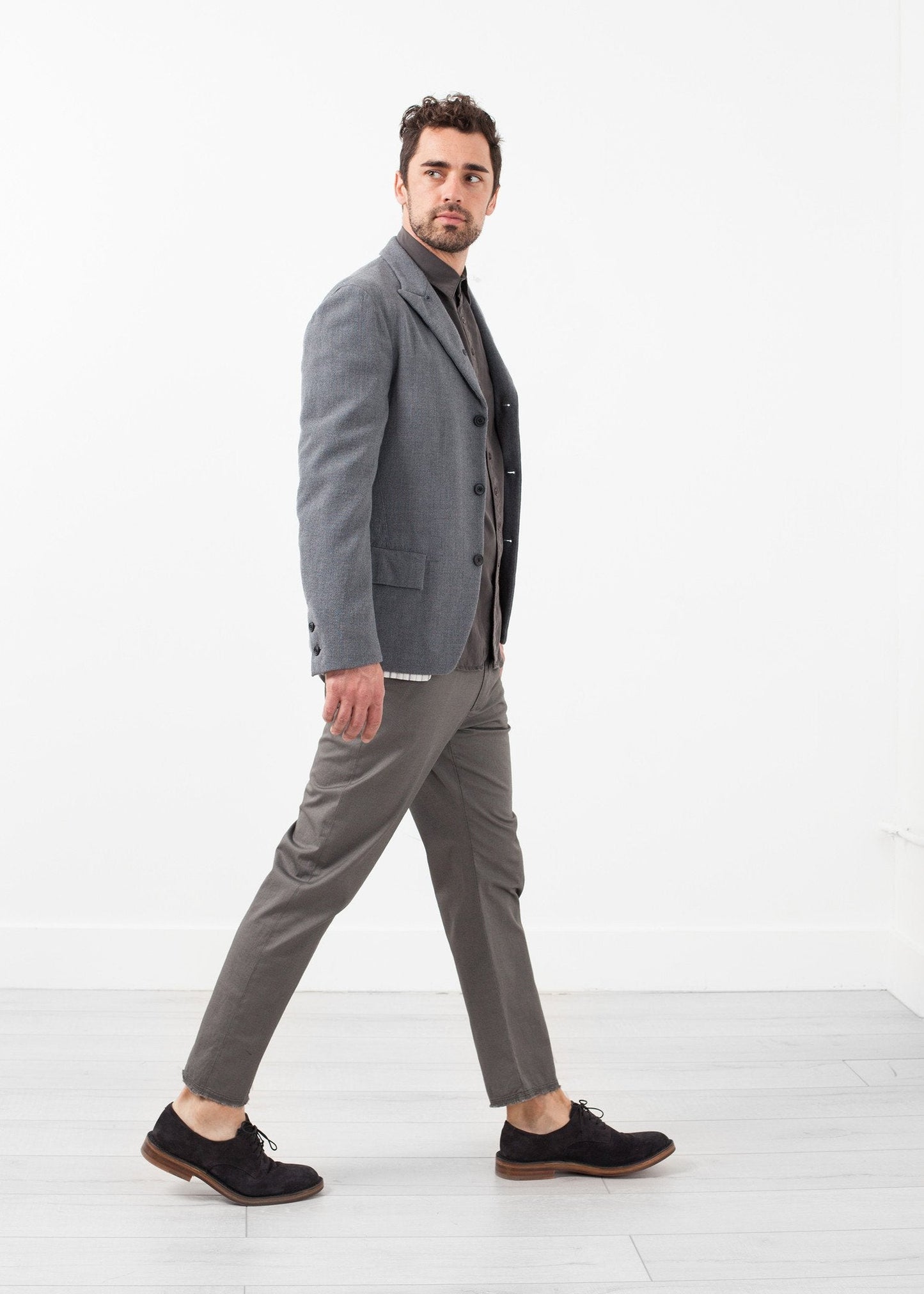 Blazer en laine lavée
