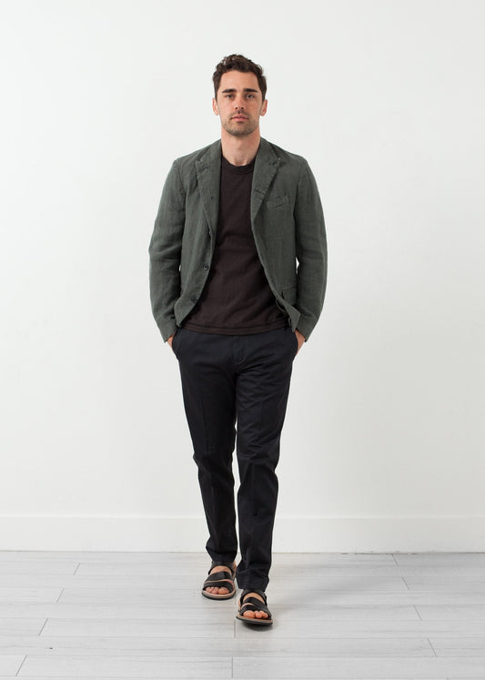 Baumwoll-Blazer mit fünf Knöpfen