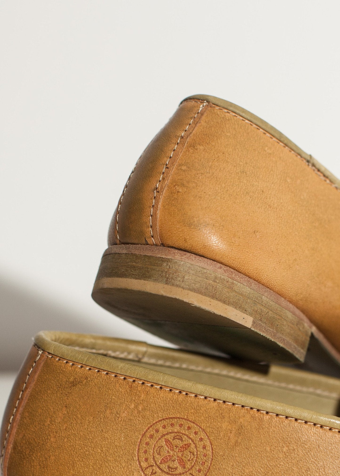 Lederloafer in Limone