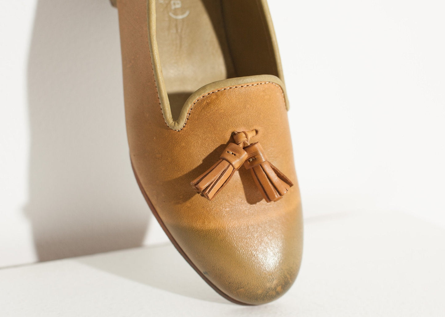Lederloafer in Limone