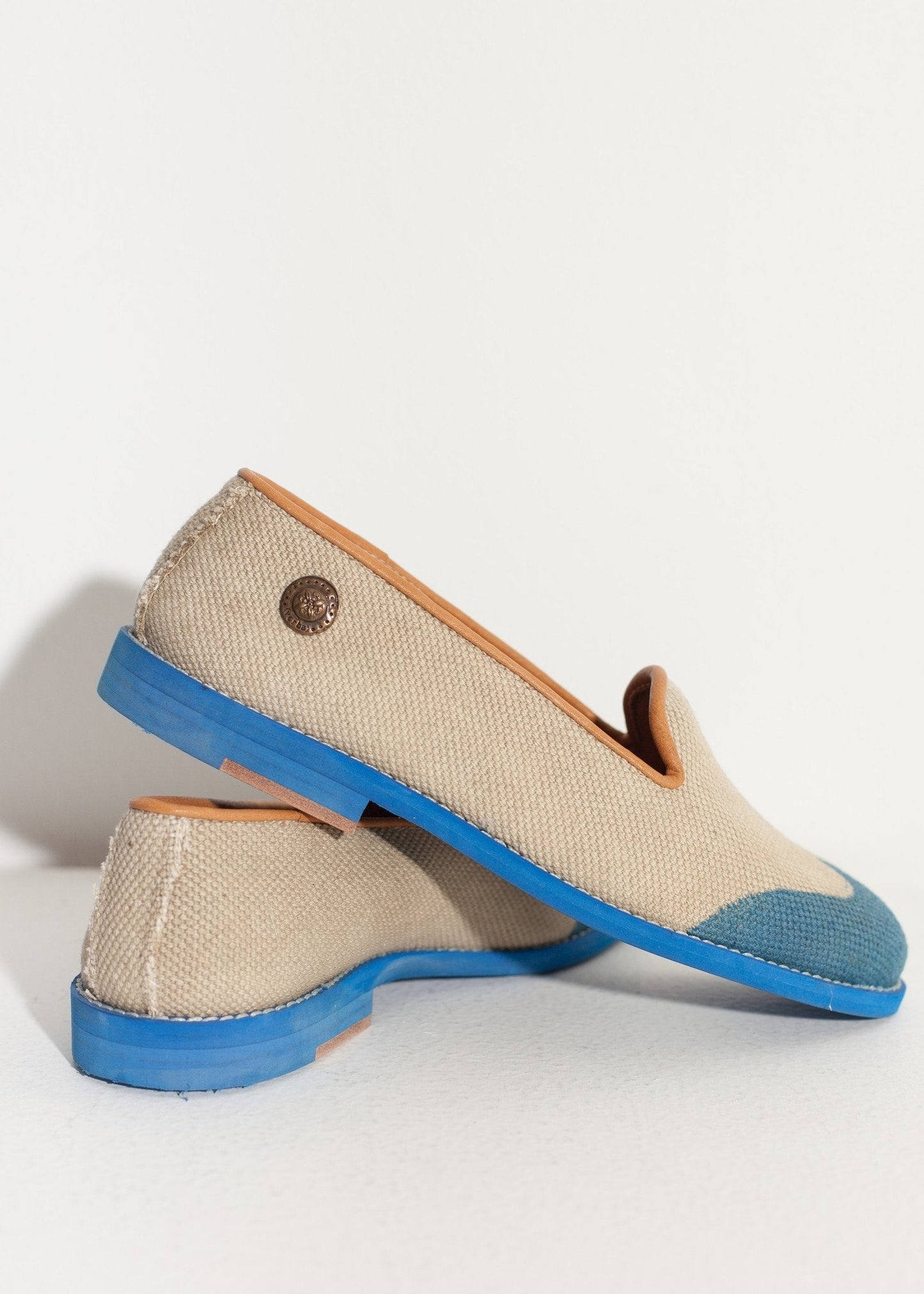 Wingtip Loafer in Blau